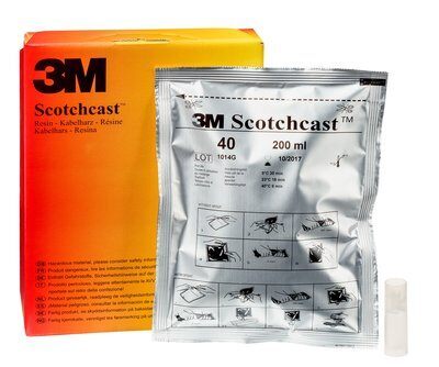 4C, 2-PART POUCH, 14.6 OZ, 22.5 VOLUME IN, SCOTCHCAST ELECTRICAL INSULATING RESIN, 3M,10/CA